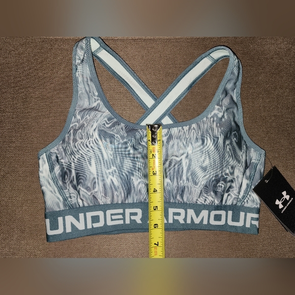 NWT UNDER ARMOUR Printed Mid Crossback Sports Bra - Size M - Picture 5 of 5